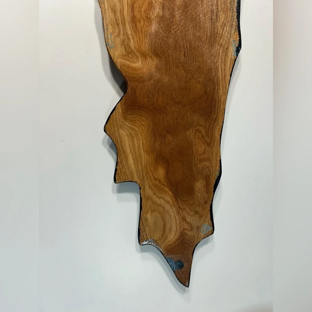 Carved Wooden Sculpture Womans Face - Picture 7 of 9
